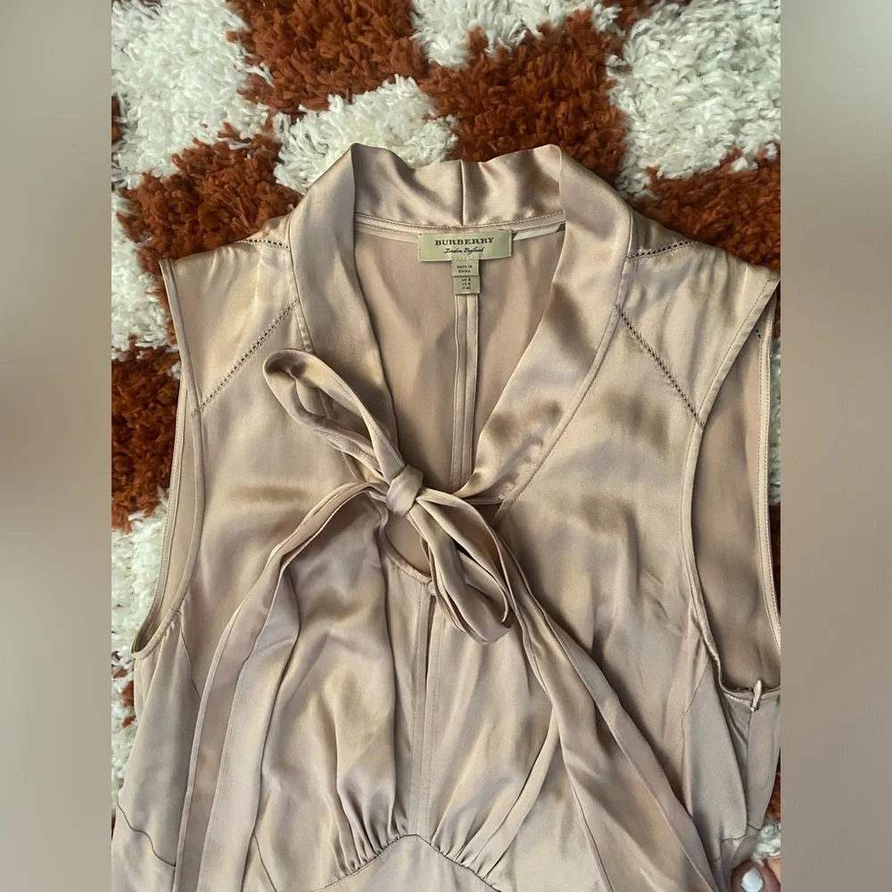 Burberry Sleeveless Midi Dress SILK